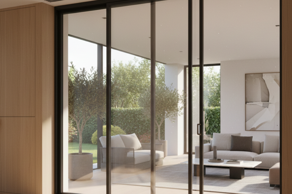 Telescopic Sliding glass door